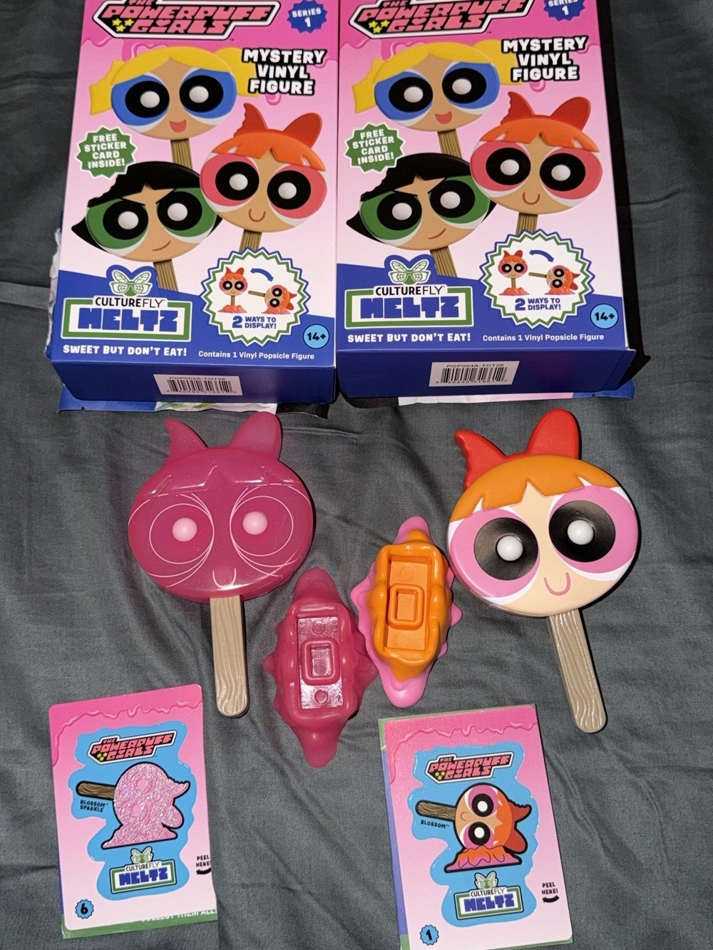 The Powerpuff Girls Popsicle Mystery Vinyl Figure - Blossom Pink & Orange